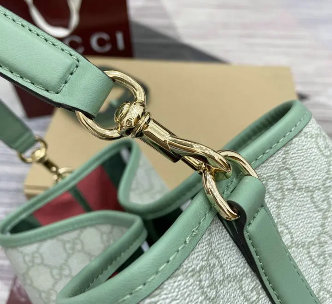 Emblem Bucket Bag