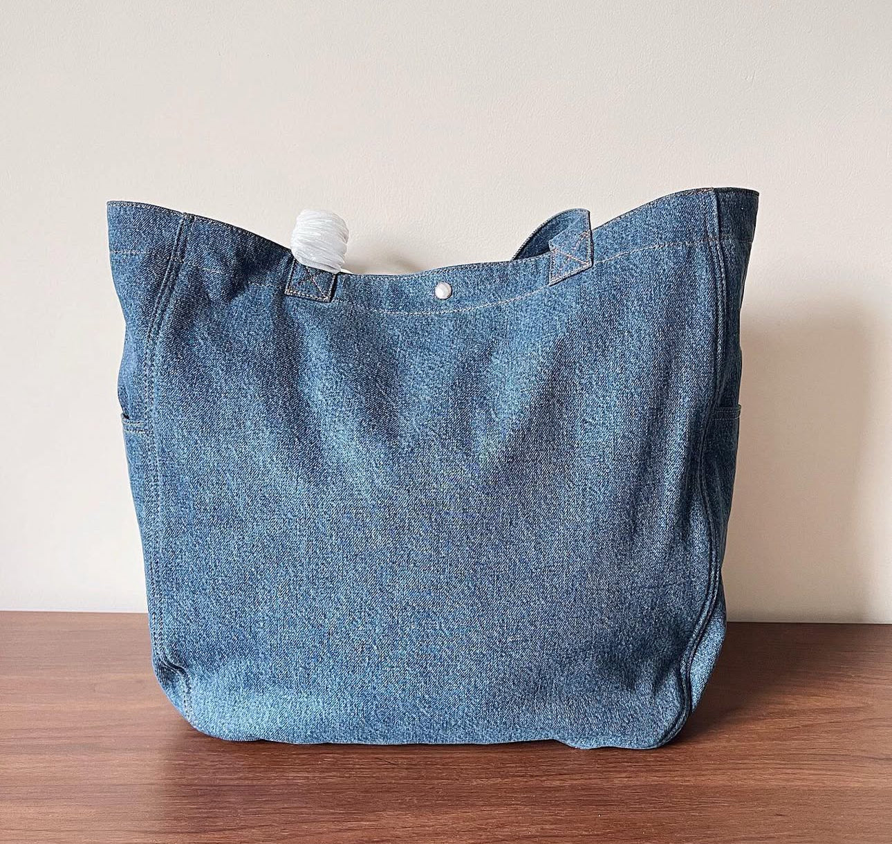 Large Denim Cabas Shopper