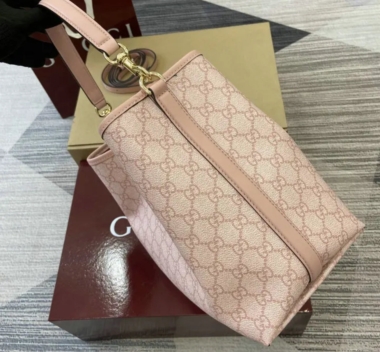 Emblem Bucket Bag