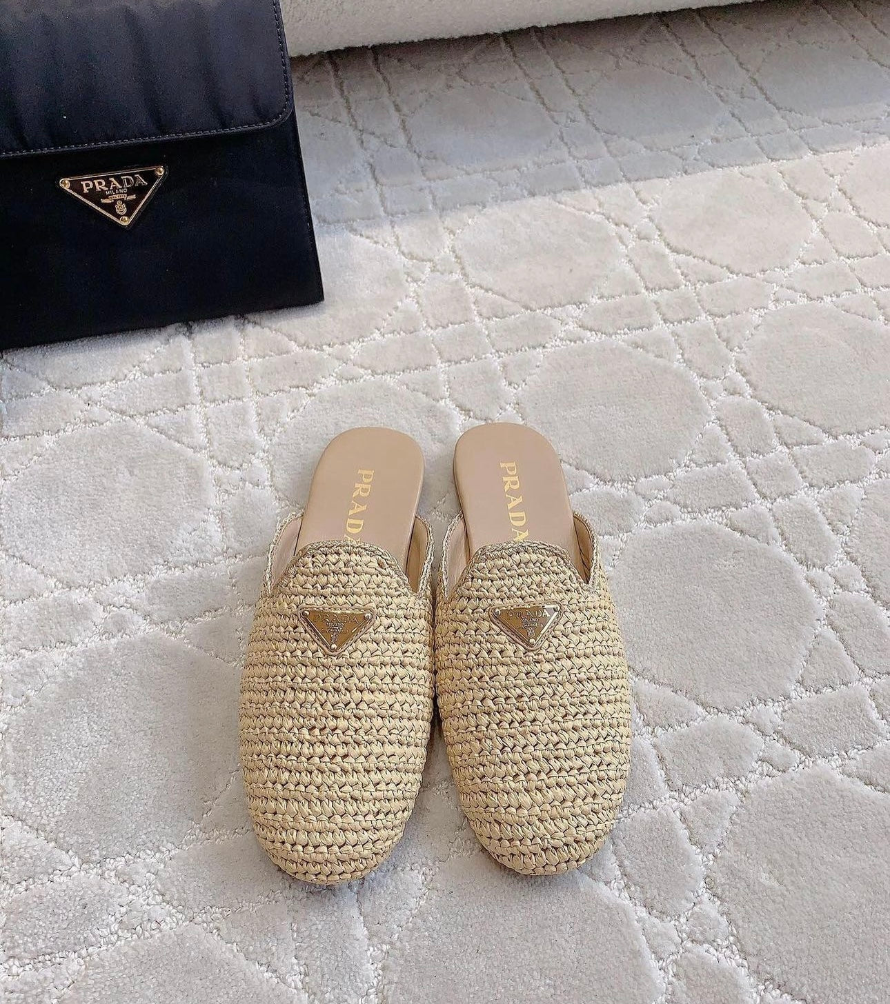Raffia Slippers