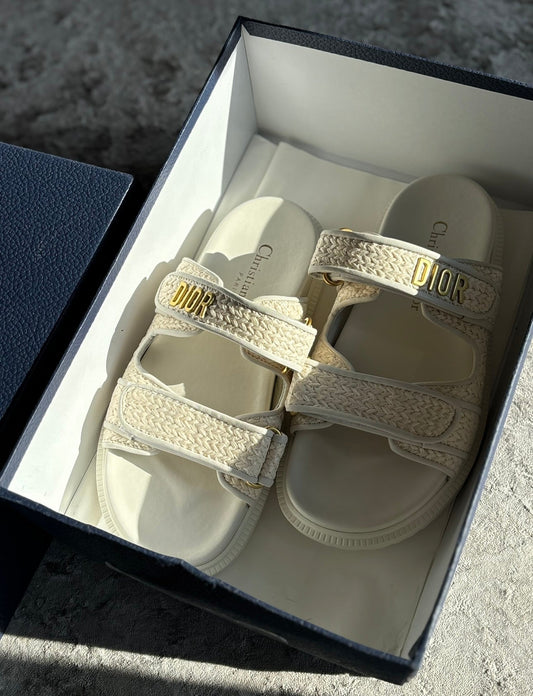 Cream sandals