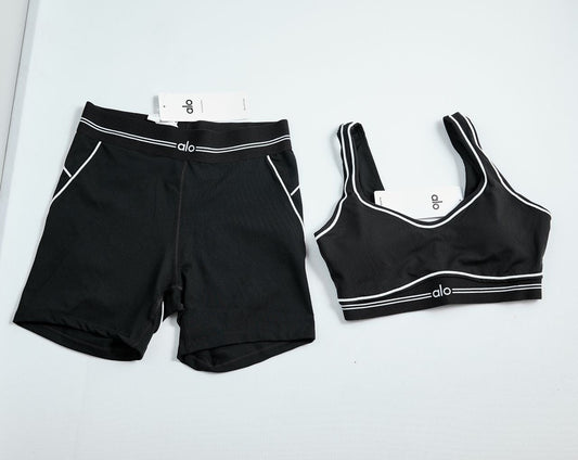 Black shorts set