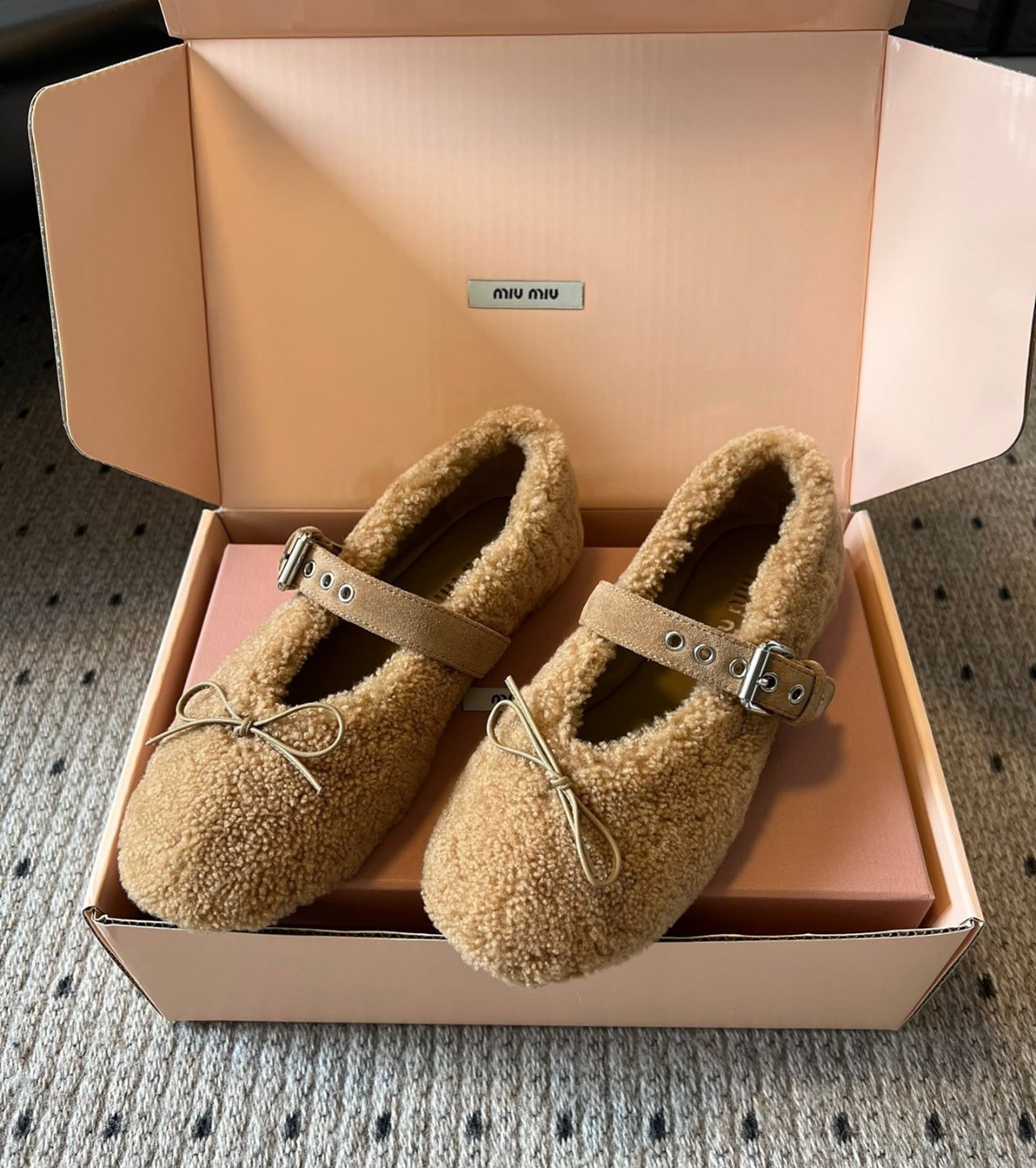 Shearling Ballerinas