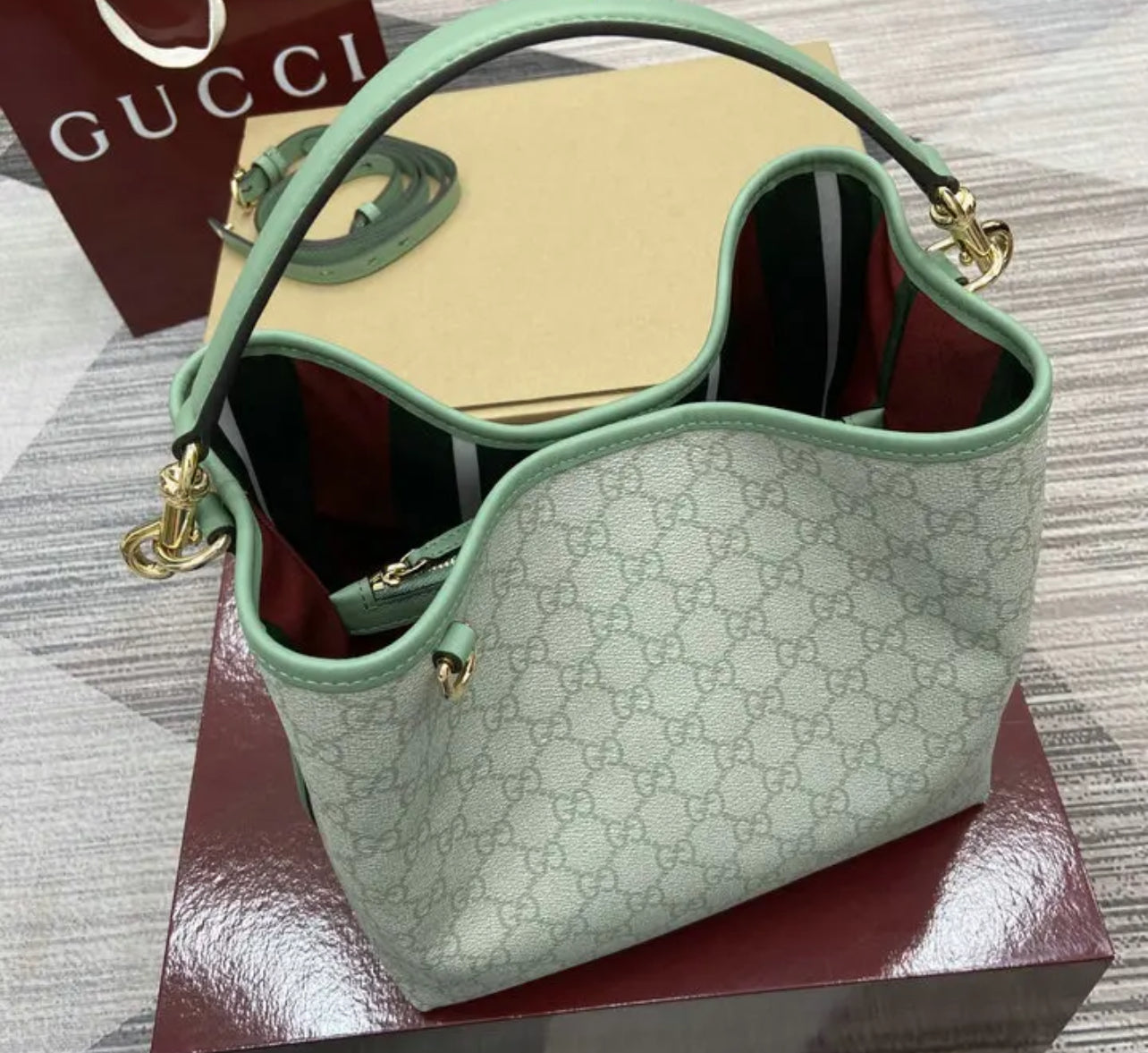 Emblem Bucket Bag