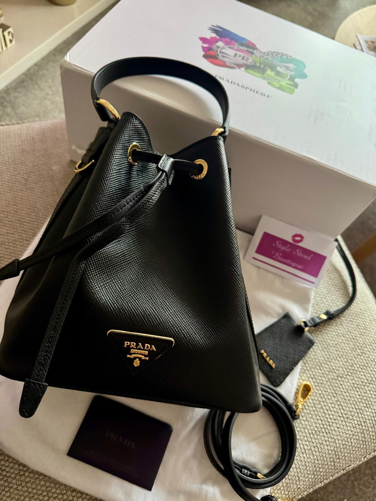 Leather Bucket Bag