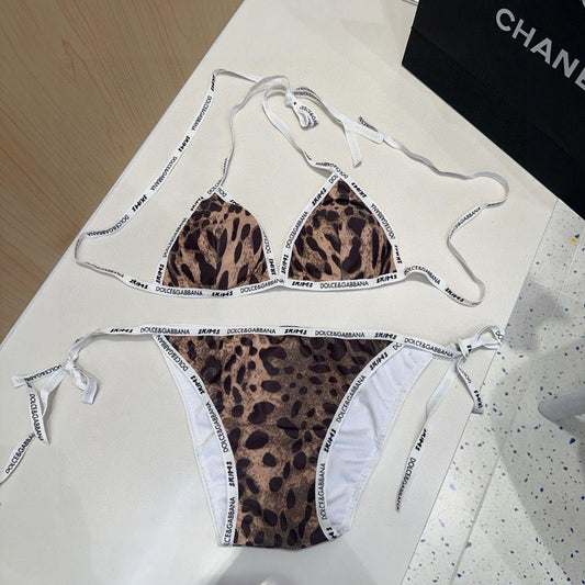 Leopard print bikini