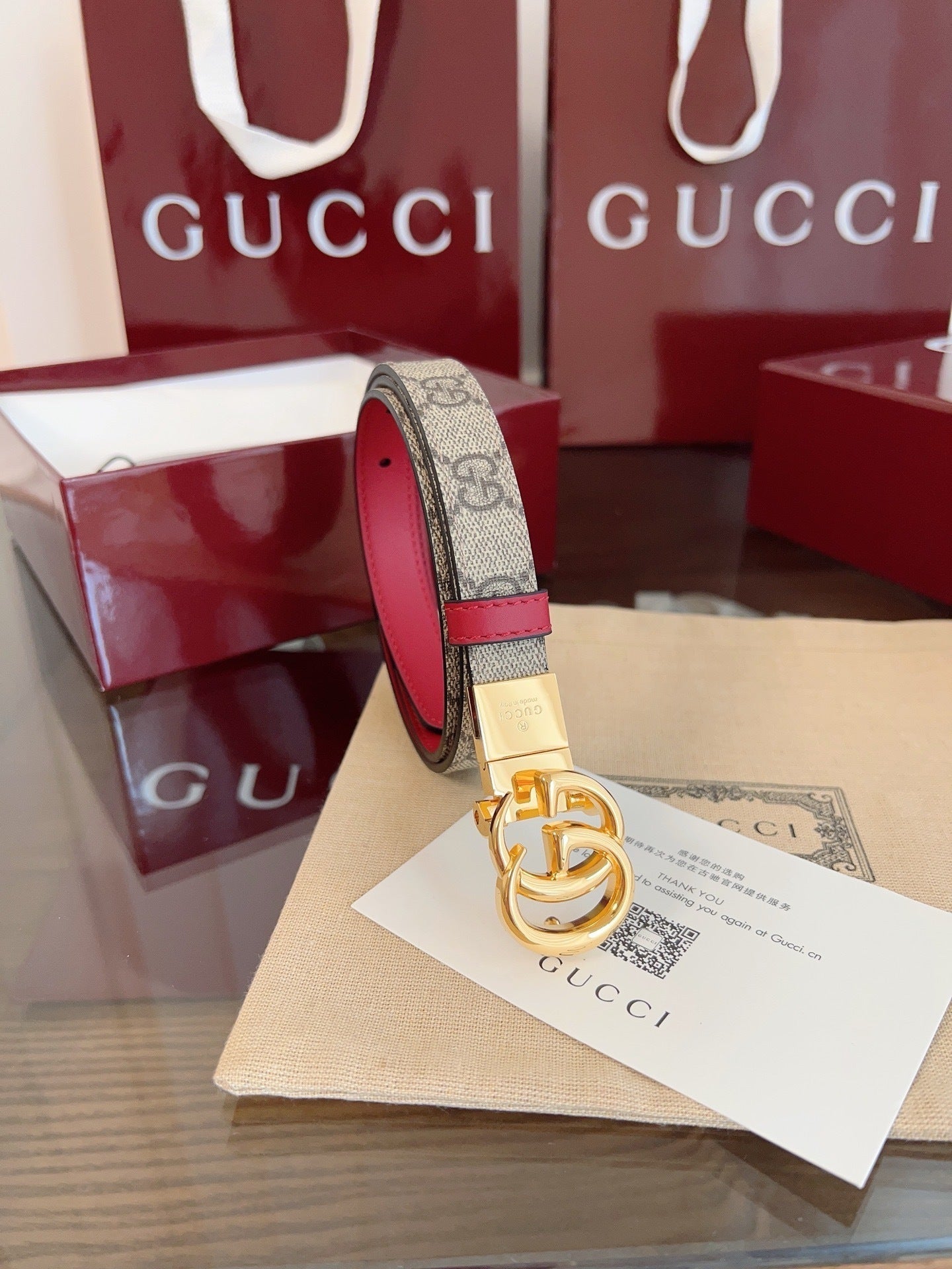 Leather Reversible Belt