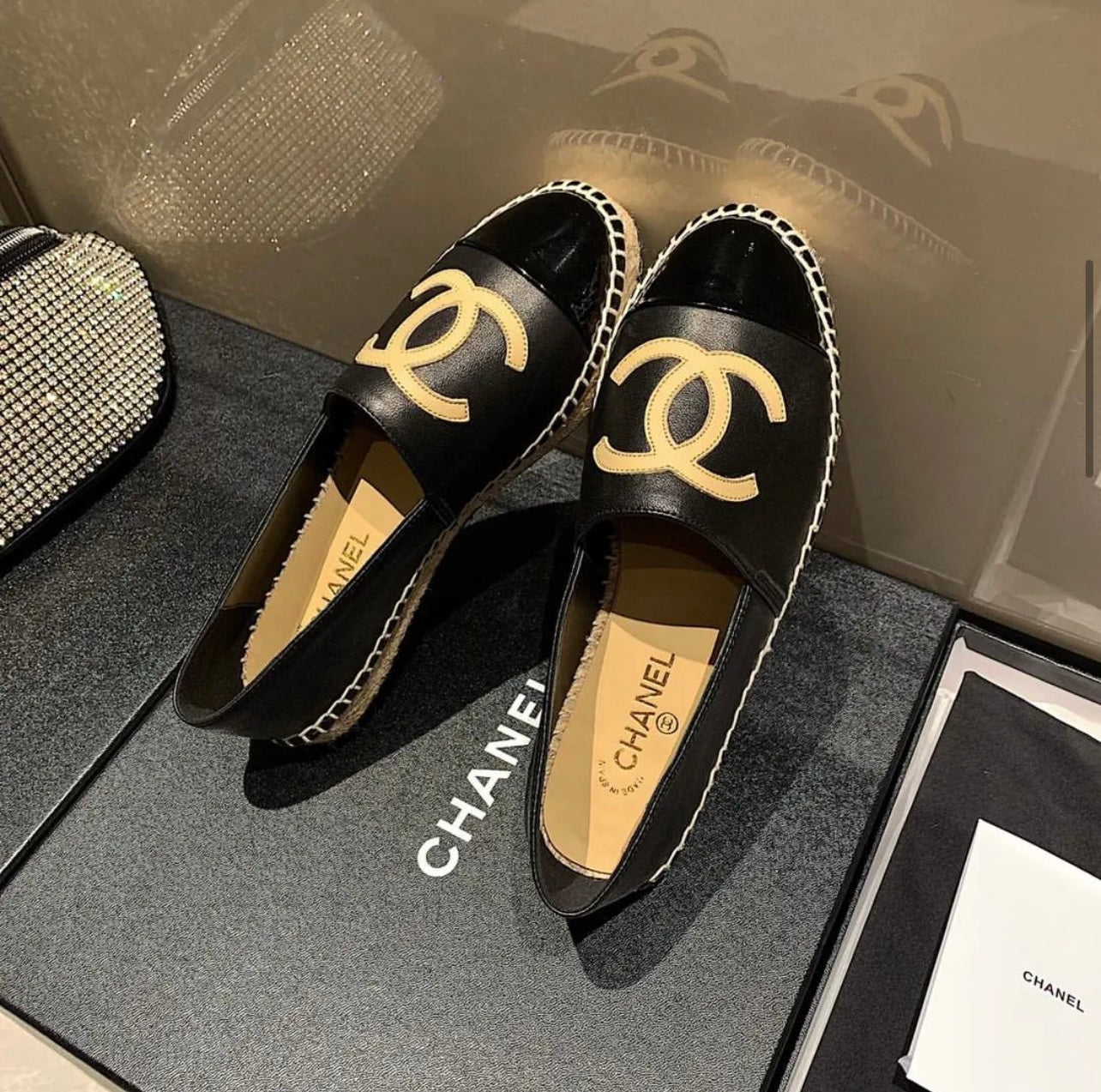 CC Leather Espadrilles