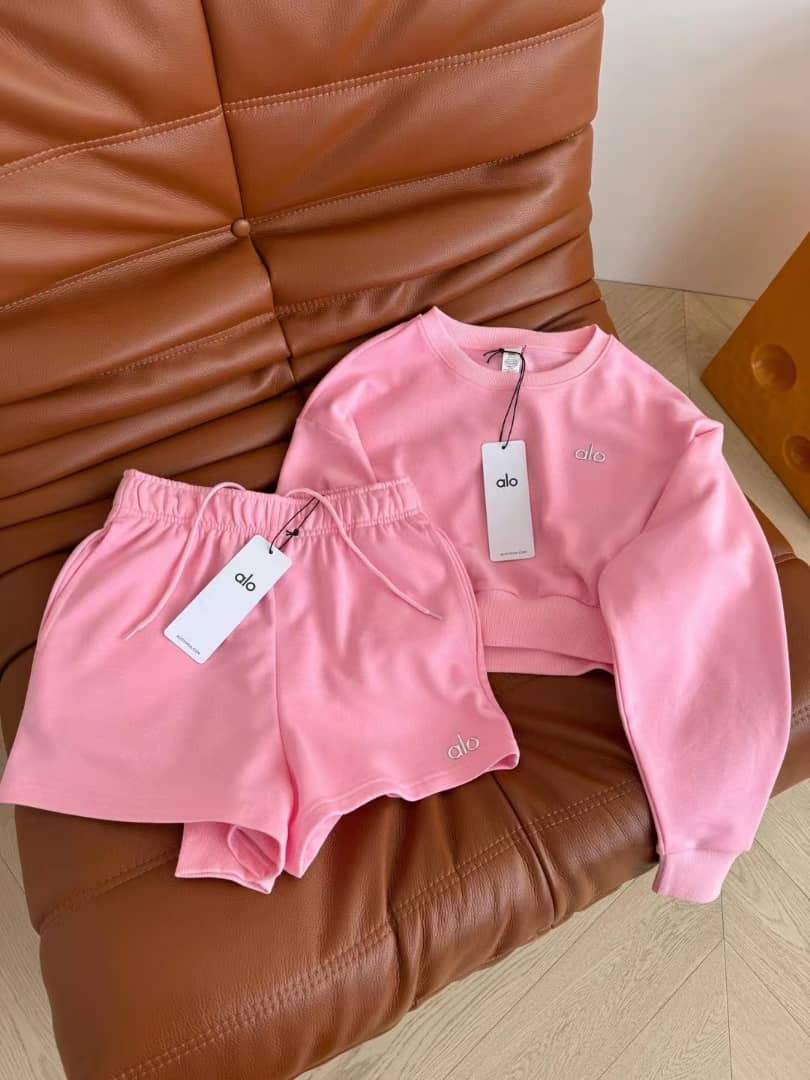 Baby Pink matching shorts set