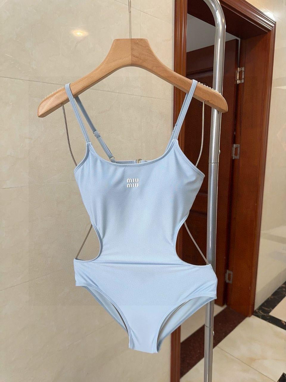 Baby blue swimsuit