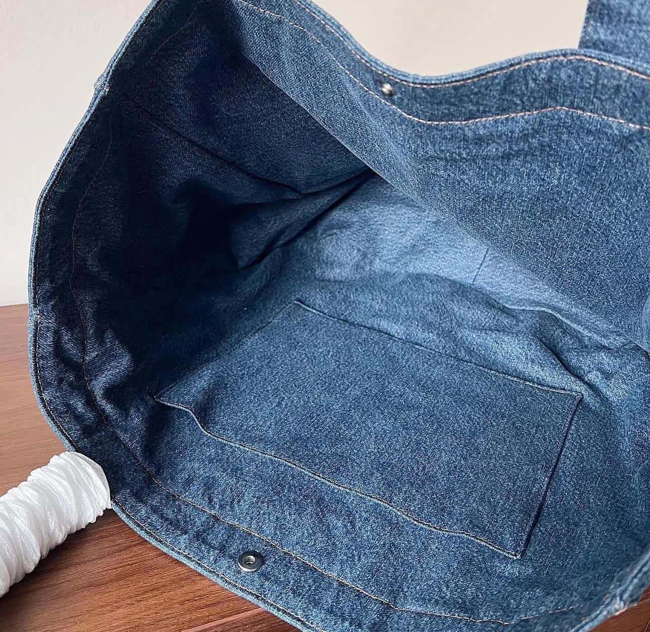 Large Denim Cabas Shopper