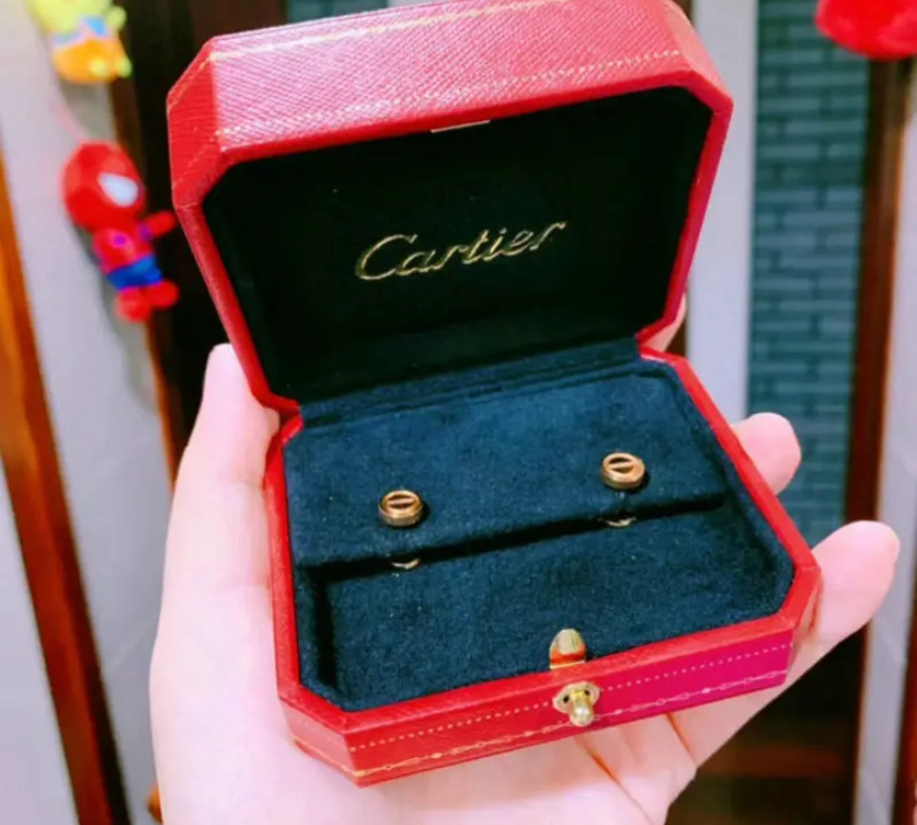 Love Stud Earrings