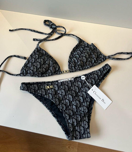 Black and grey bikini
