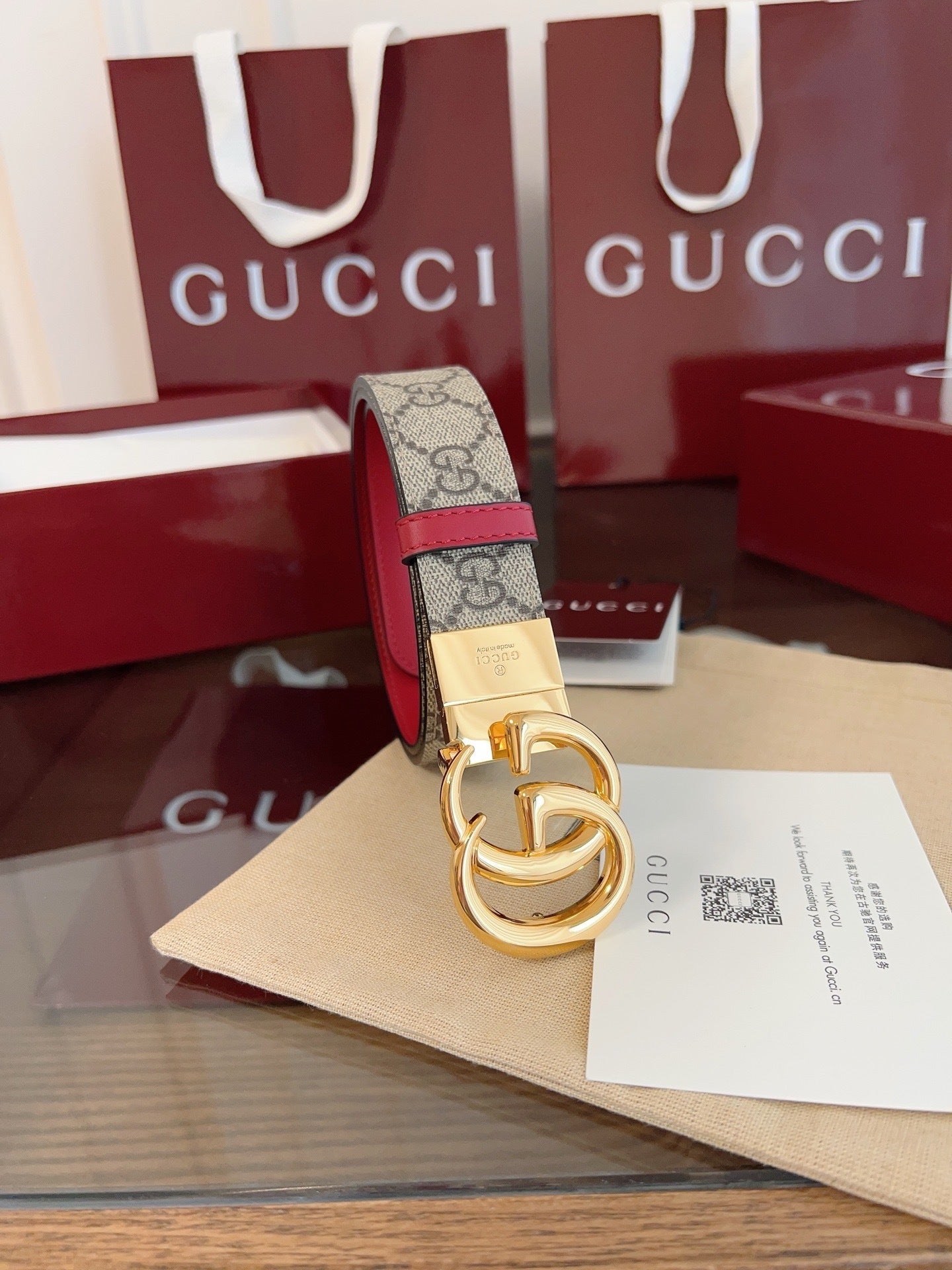 Leather Reversible Belt