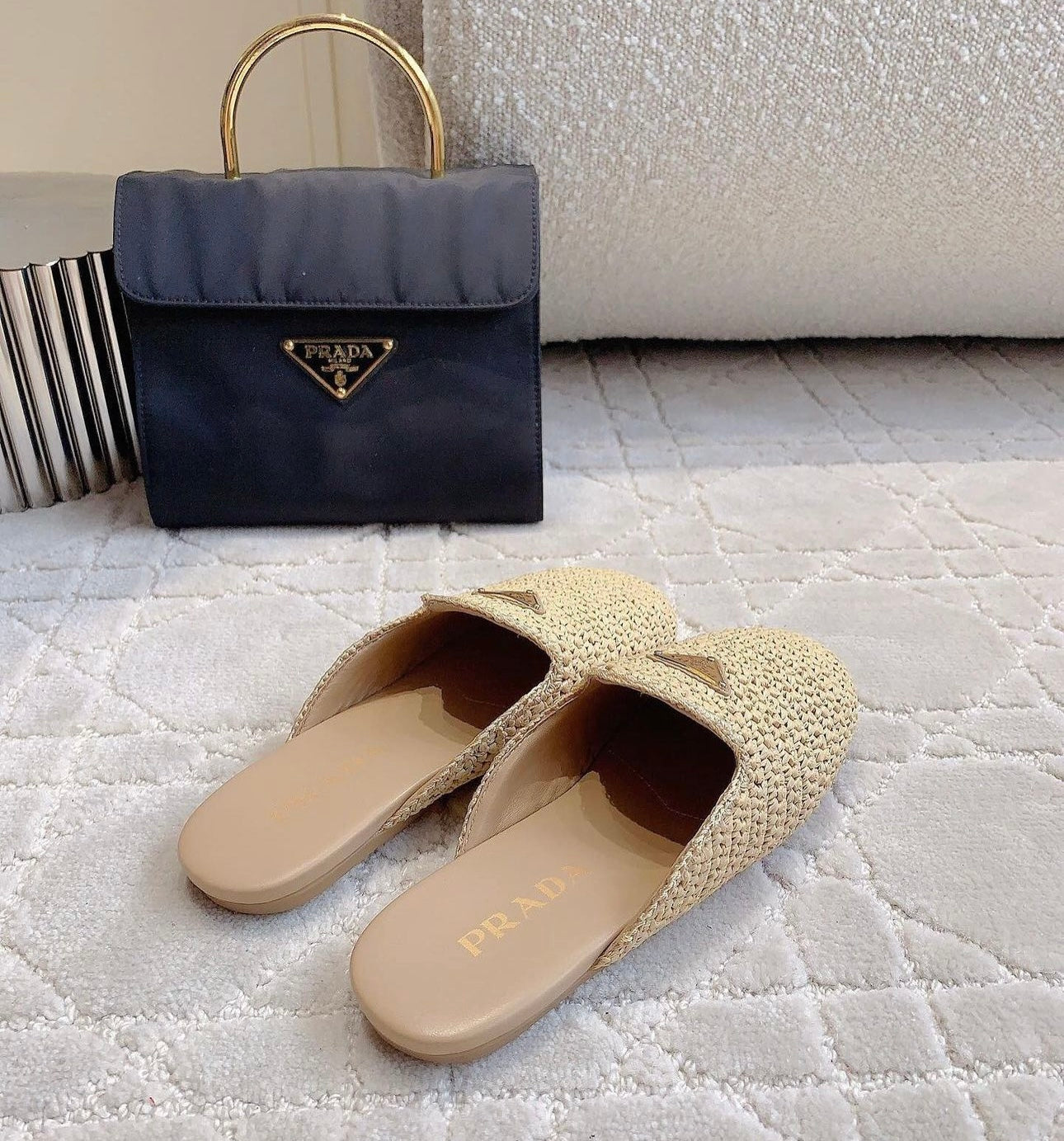 Raffia Slippers
