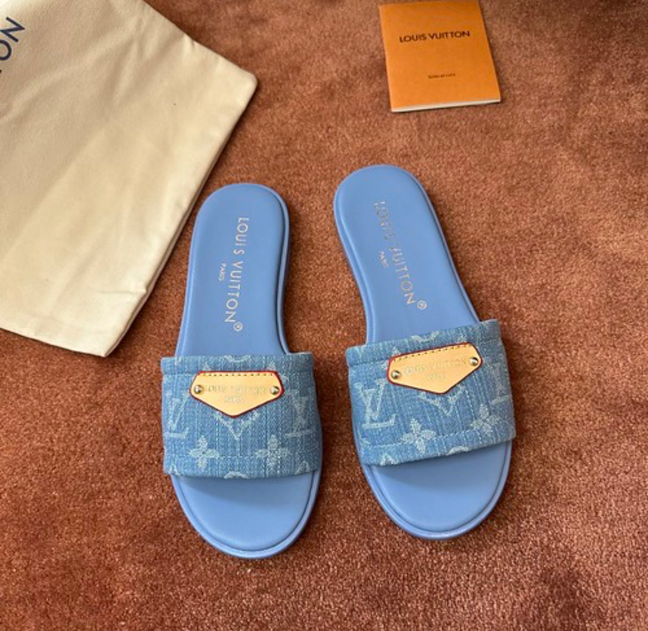 Denim Mules