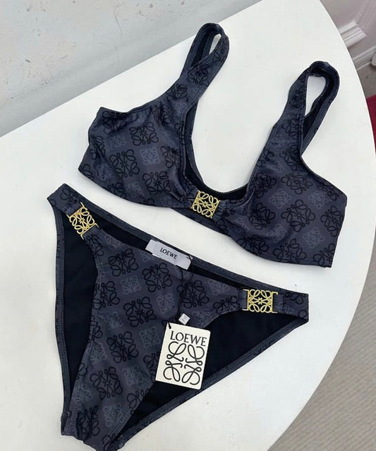Navy & black bikini