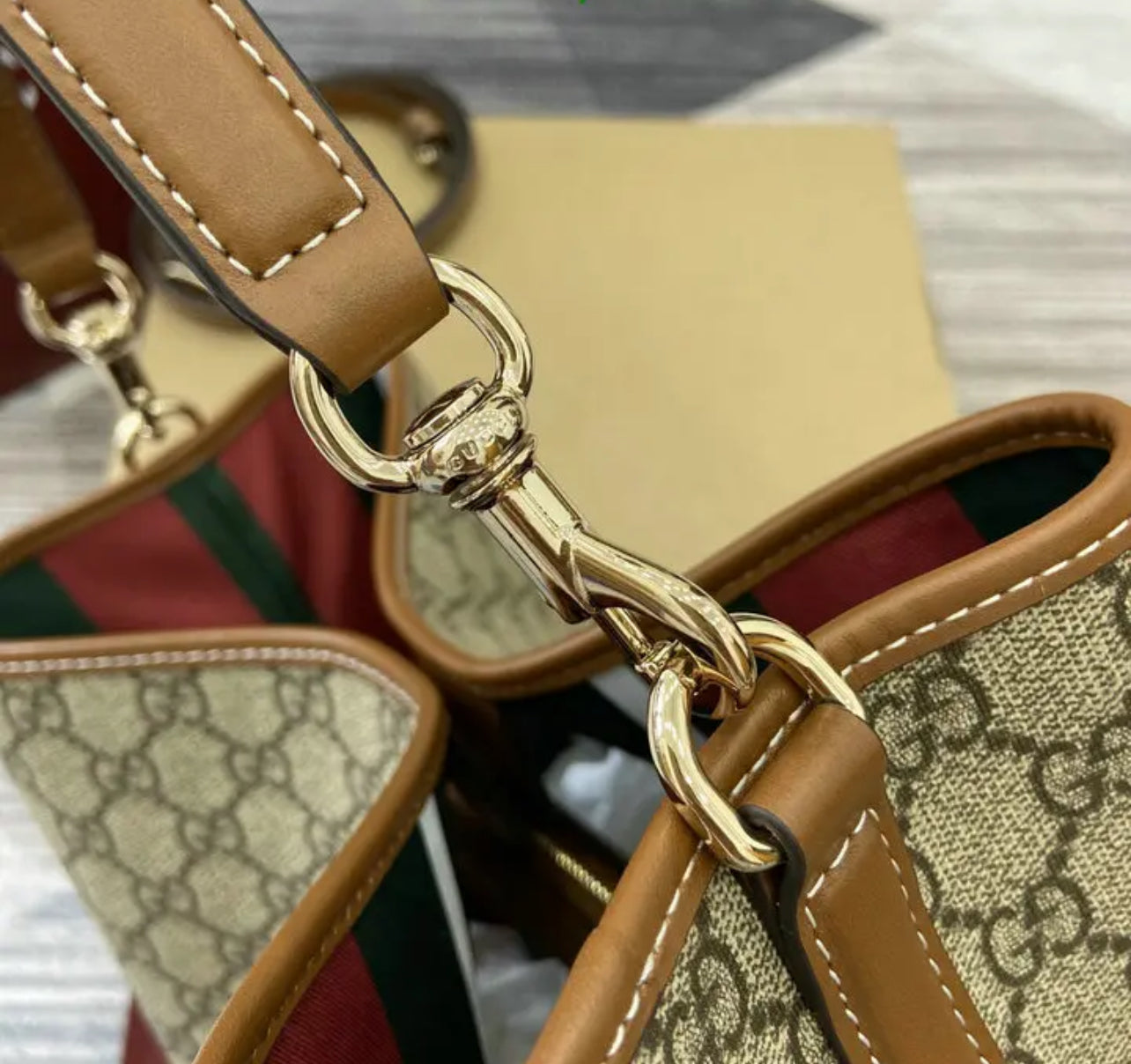 Emblem Bucket Bag