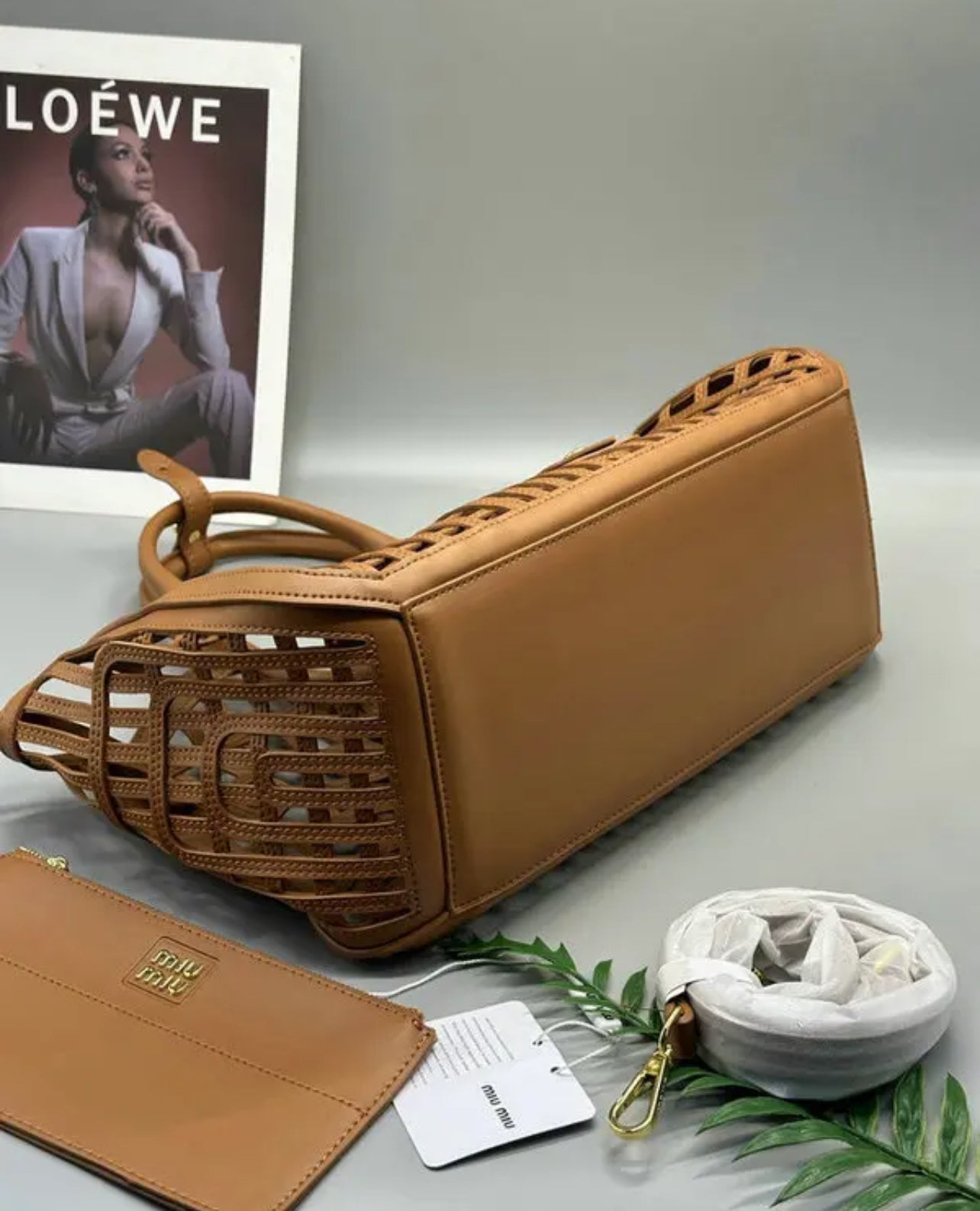 Leather Basket