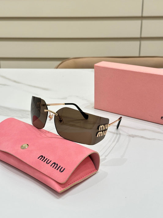 Brown tint & gold sunglasses