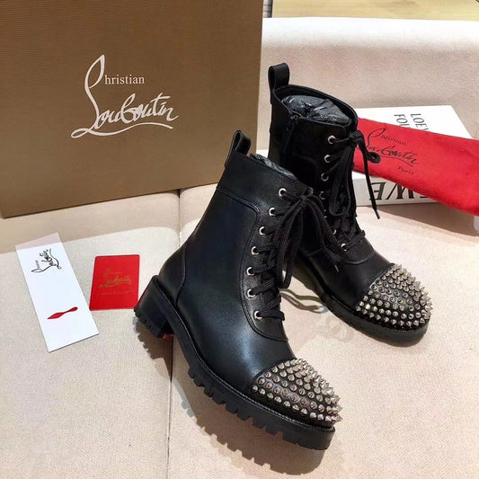 Spike Embellished Boots