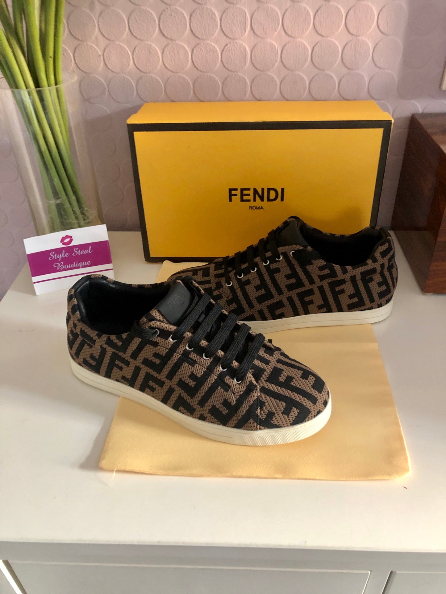 F Logo Sneakers