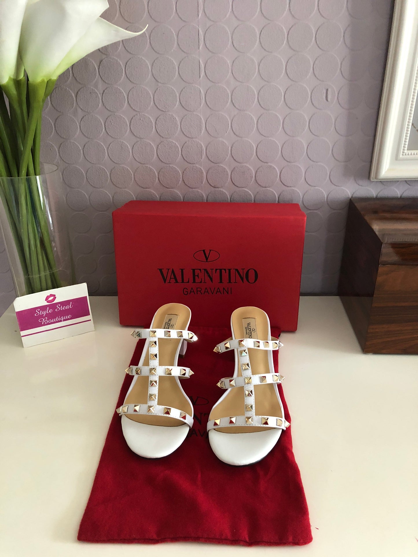 Rockstud Mules 6.5cm