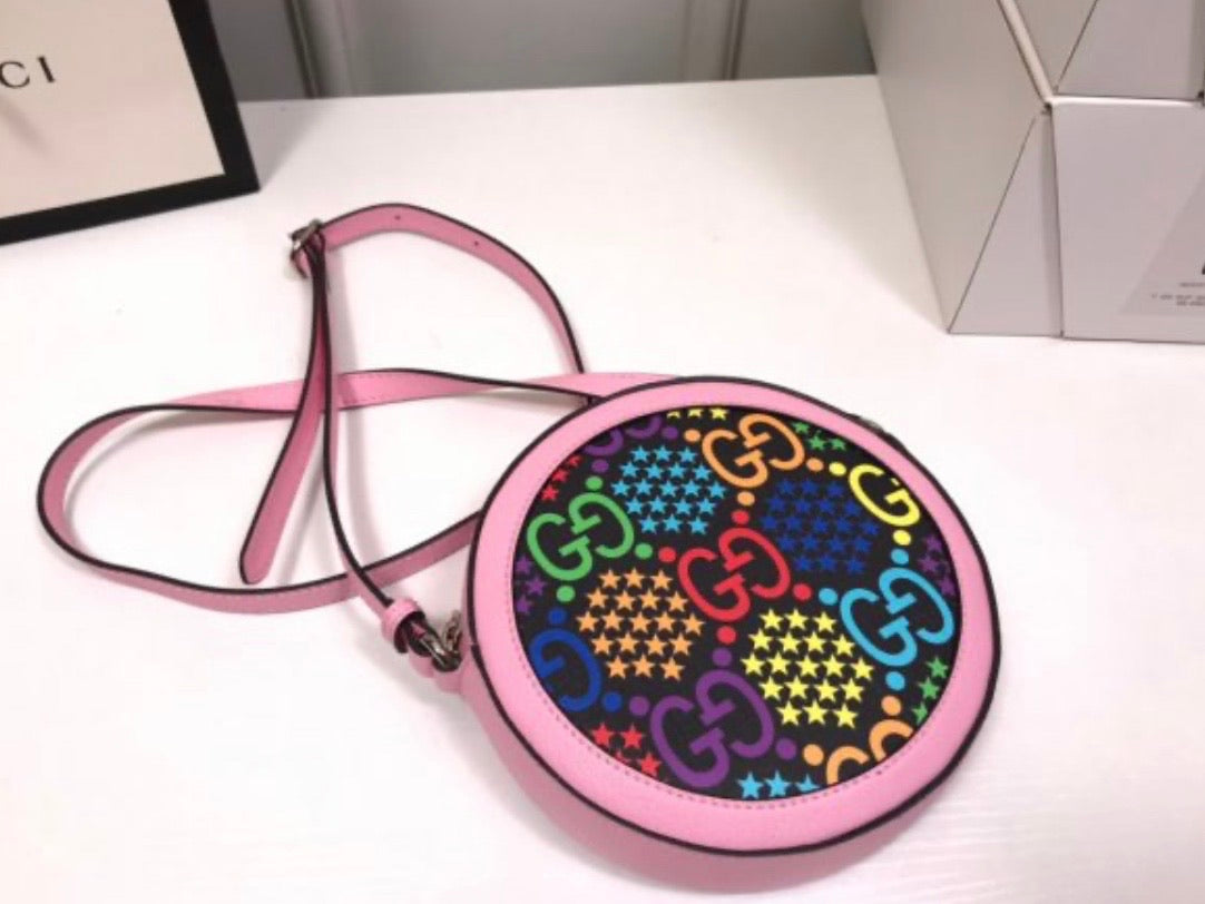 Psychedelic Round Shoulder Bag