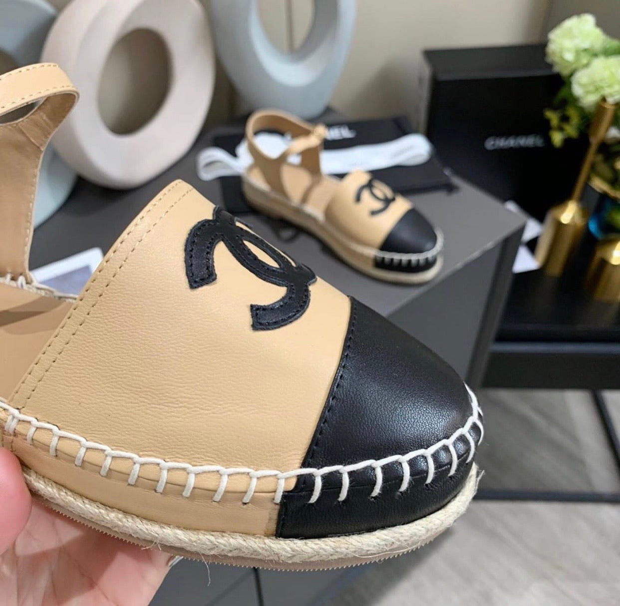 Lambskin Espadrille Sandals