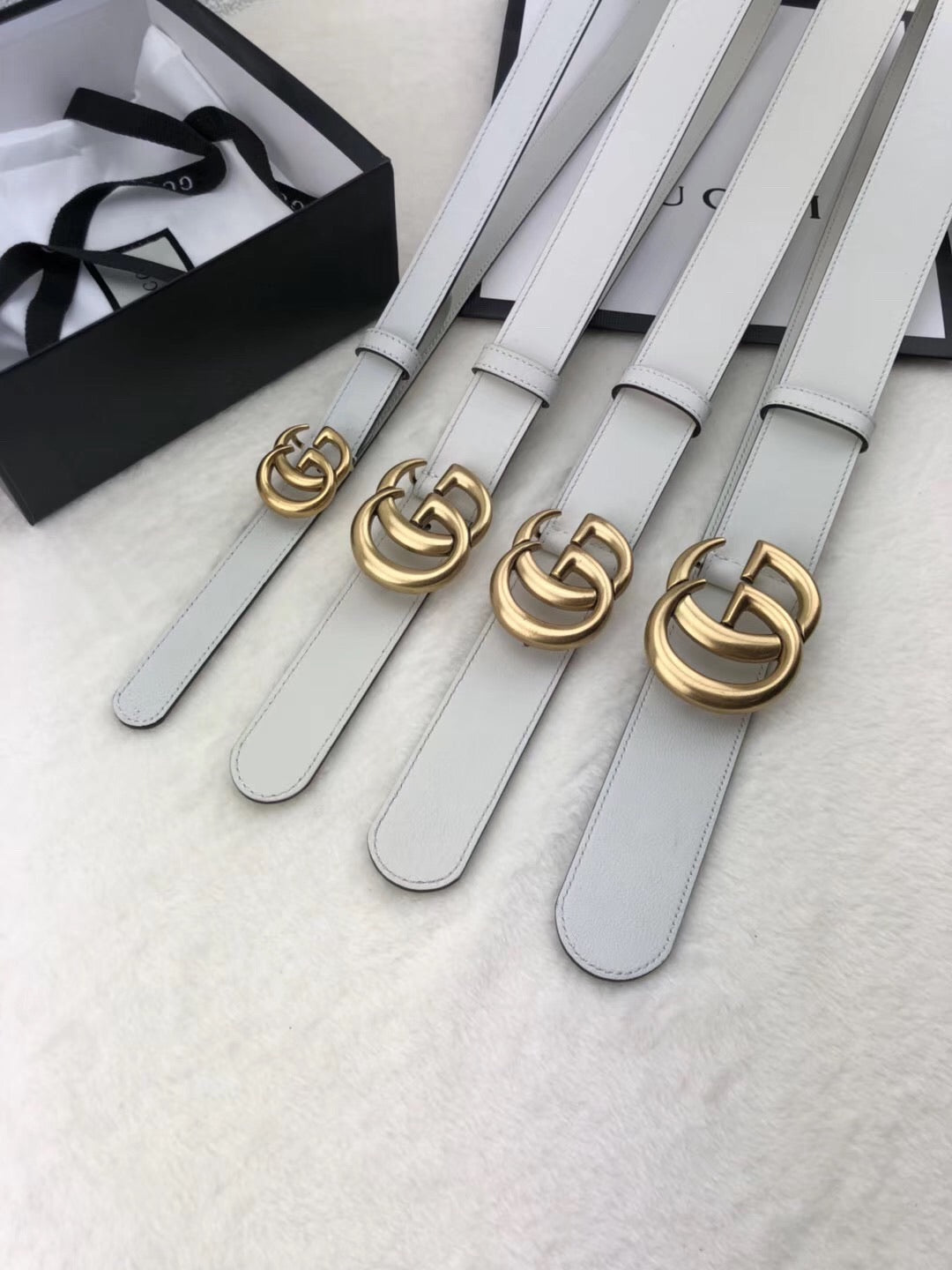 Off White Leather Belt