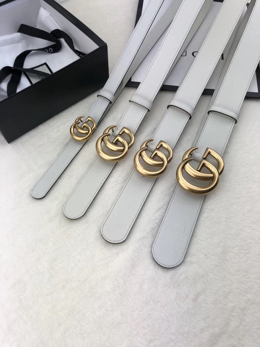 Off White Leather Belt