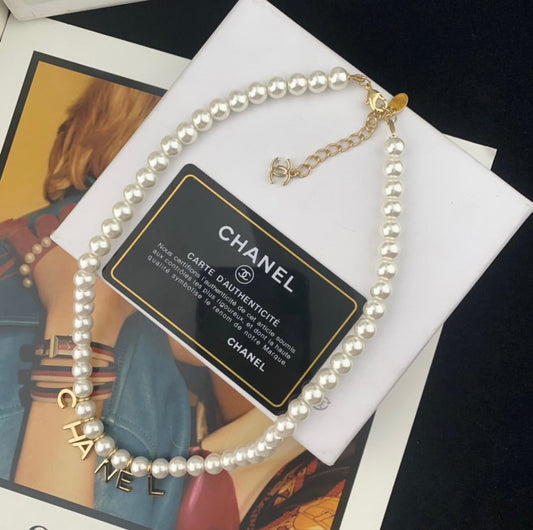 CC Pearl Necklace