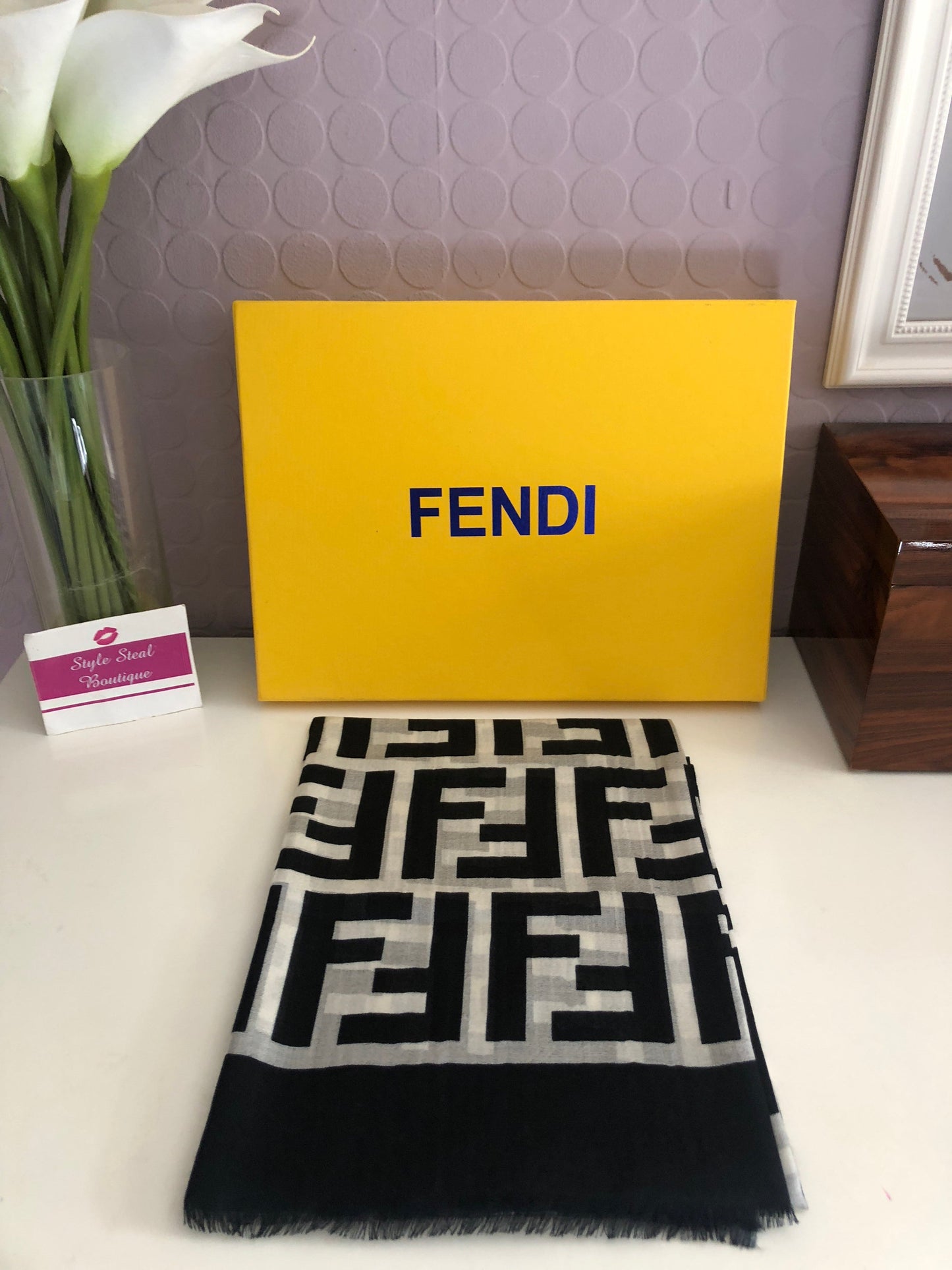 Logo Silk Scarf