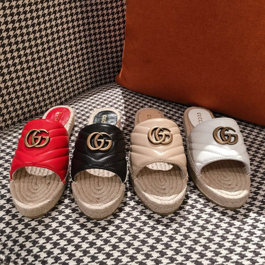 Leather Espadrille Sandals