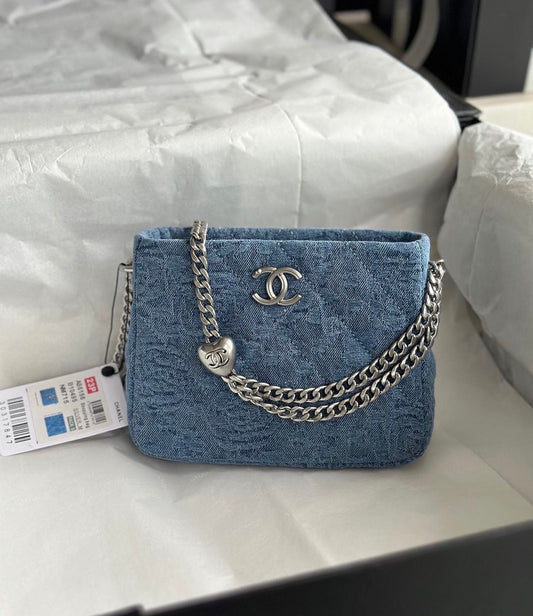 Denim Hobo Pouch
