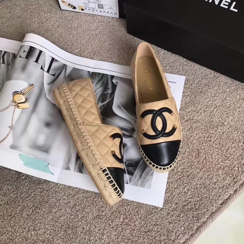 Leather Quilted Espadrilles
