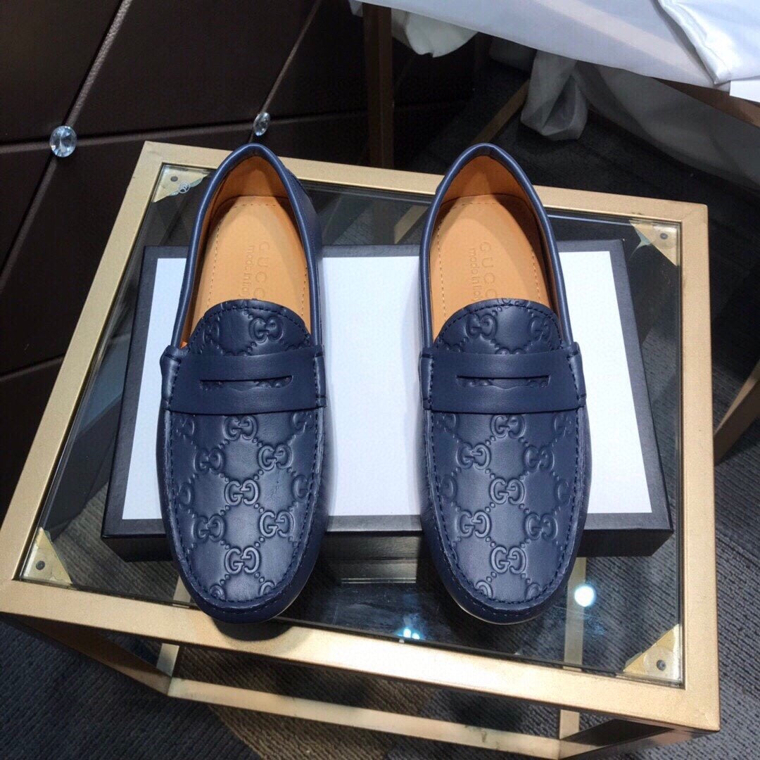Embossed Loafers