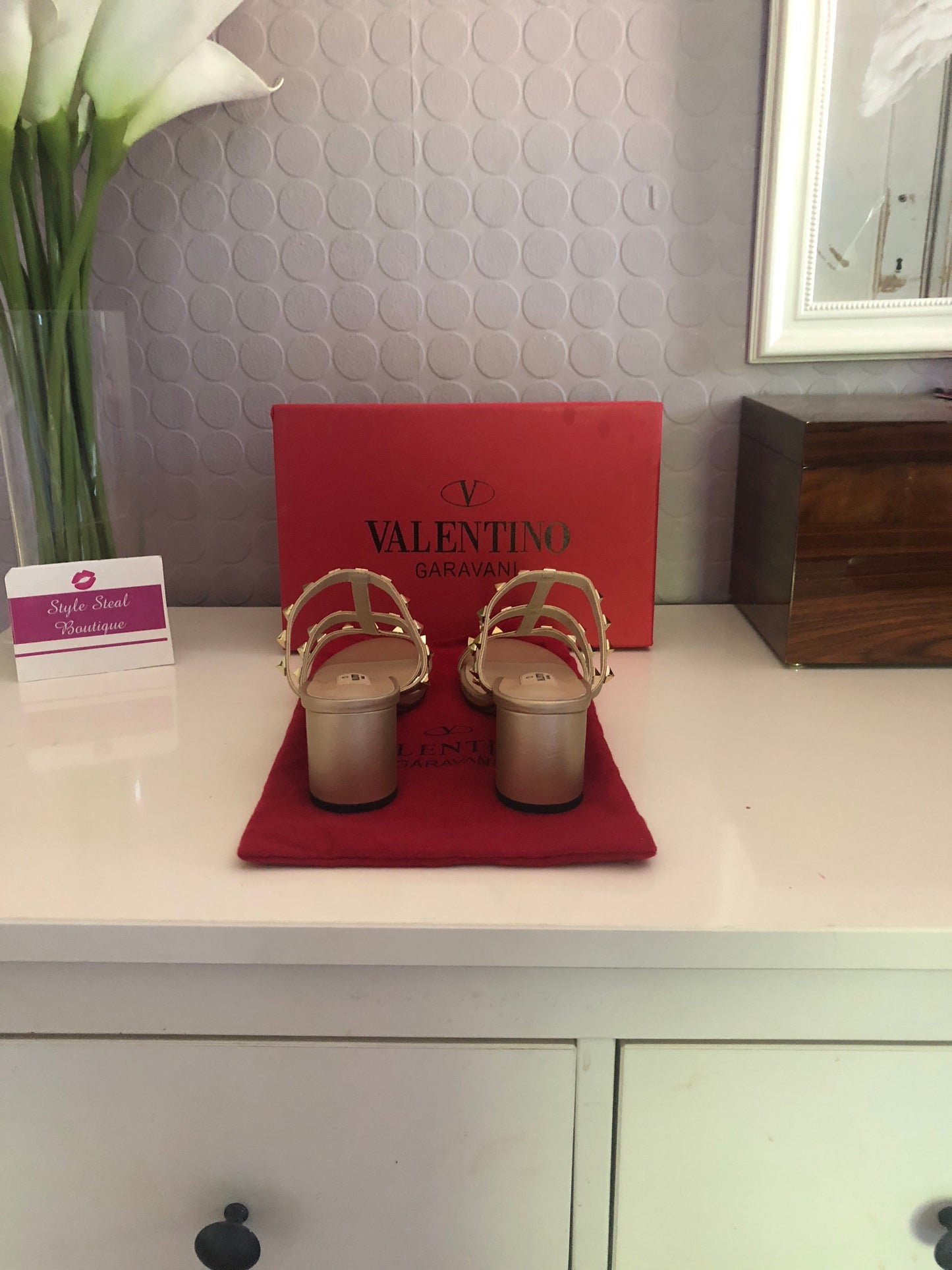 Rockstud Mules 6.5cm