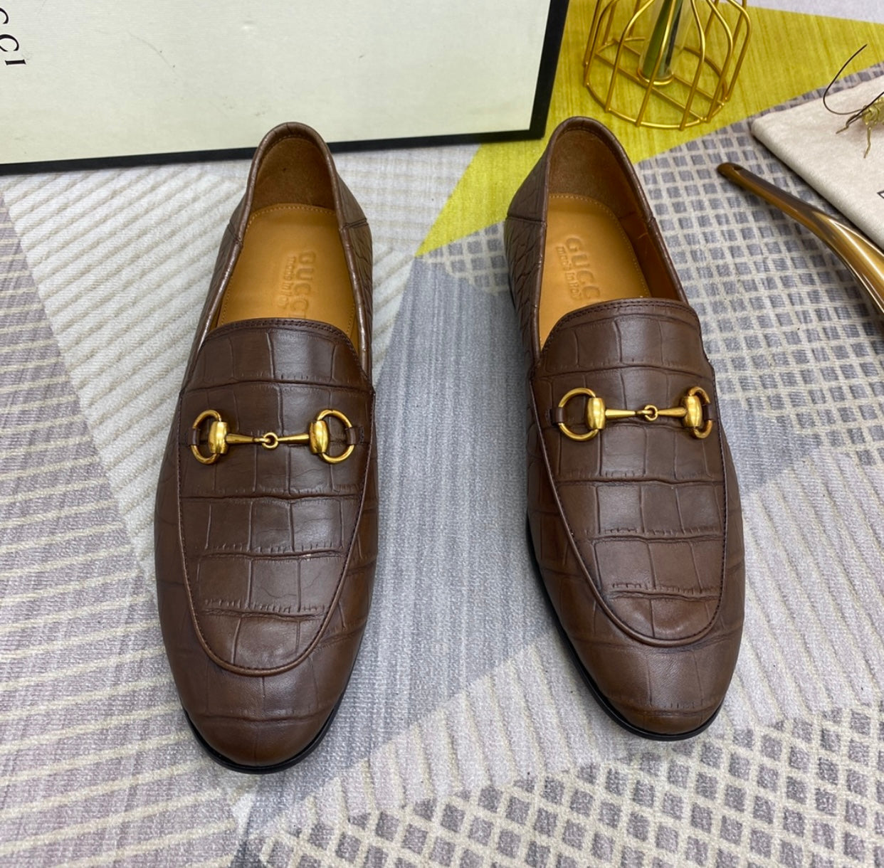 Embossed Loafers