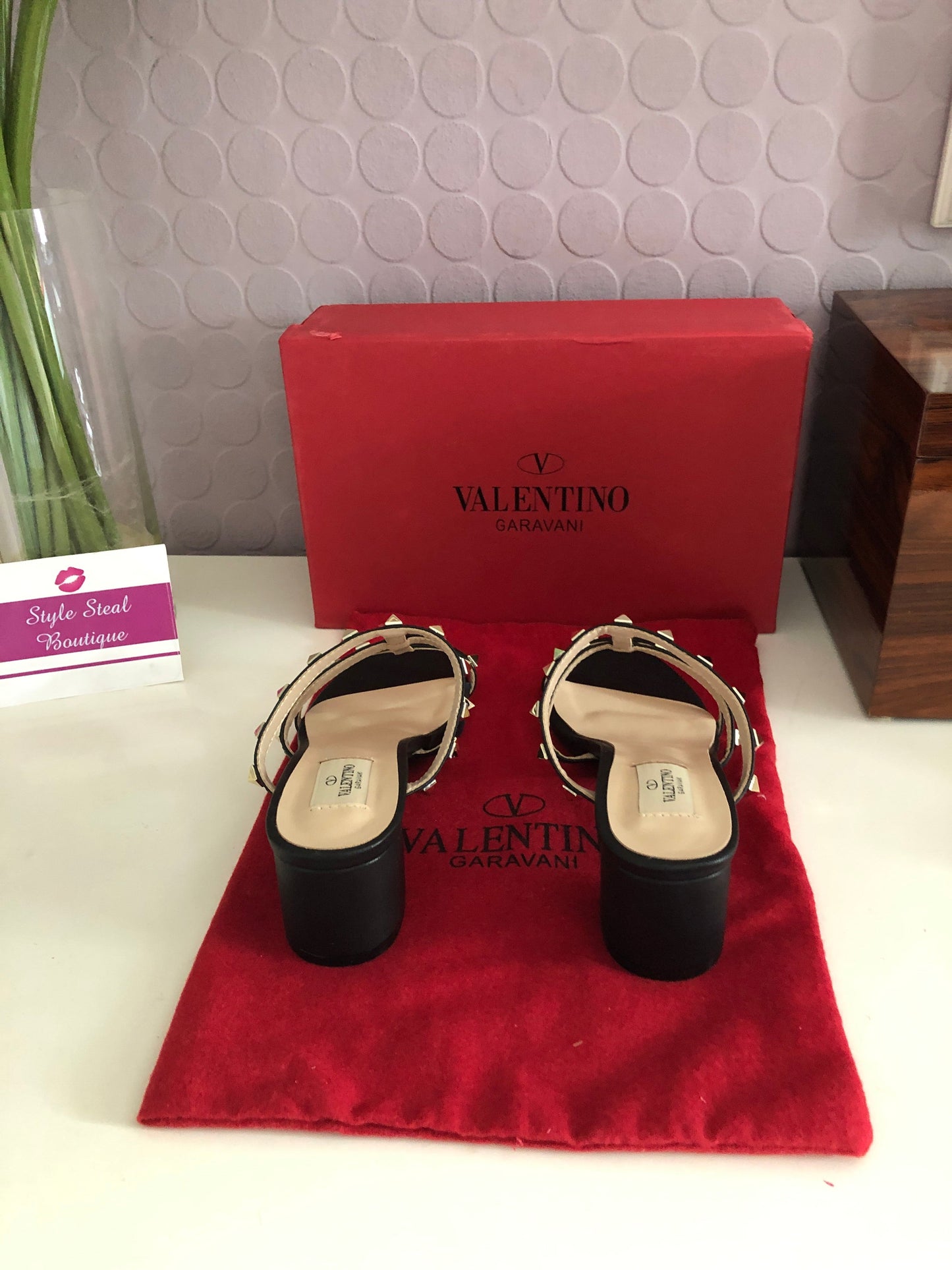 Rockstud Mules 6.5cm