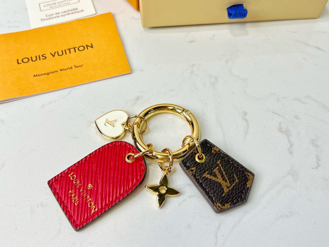 Monogram Key Chain Bag Charm