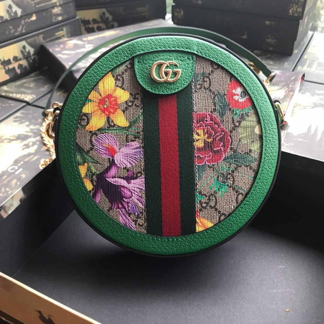 Ophidia Flora Mini Round Bag