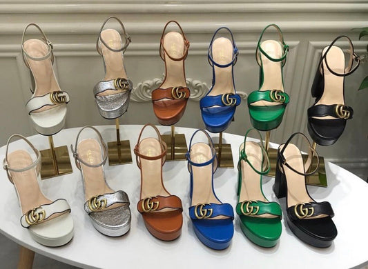 Leather Platform Sandals