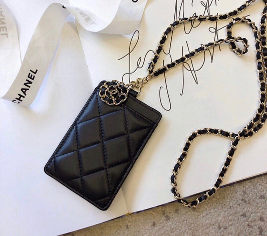 Lambskin Card Holder Lanyard