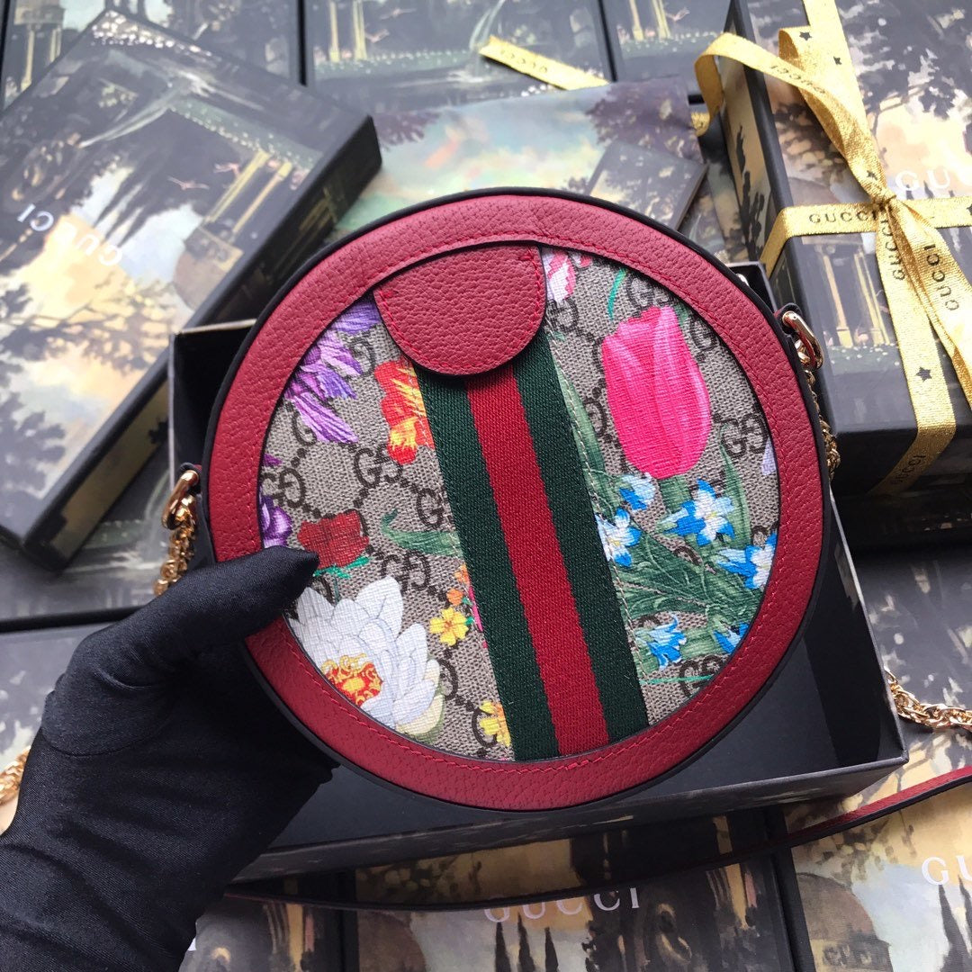 Ophidia Flora Mini Round Bag