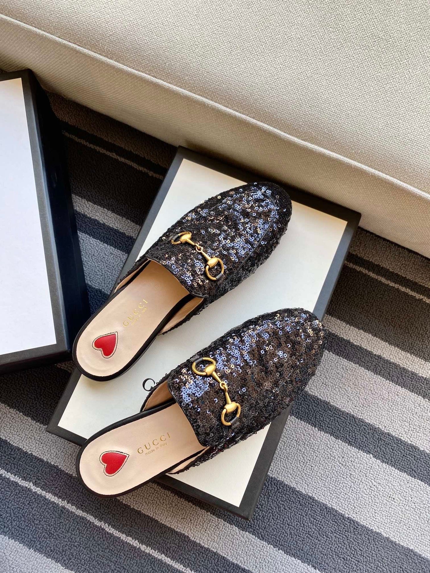 Princetown Sequin Loafers