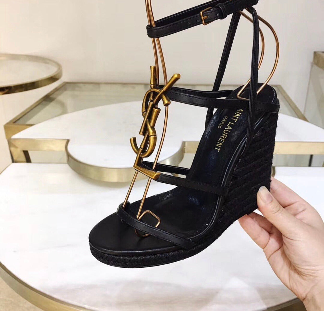 Cassandra Bamboo Wedges