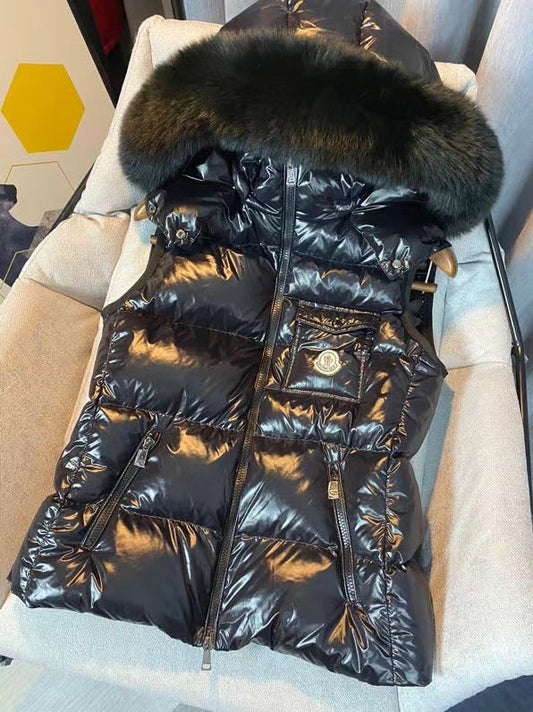 Black Fur Gilet