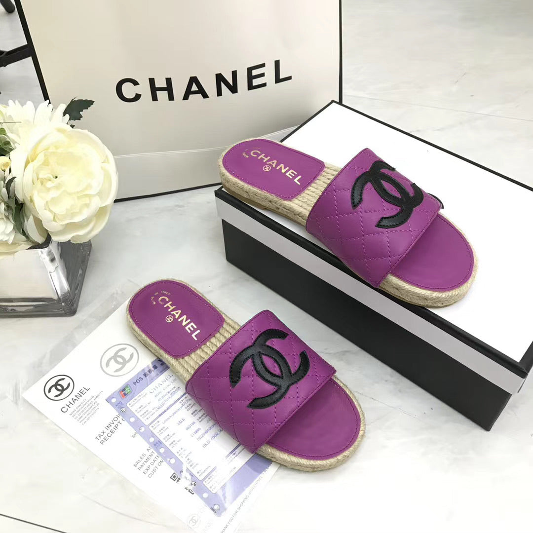 Quilted Slide Sandals