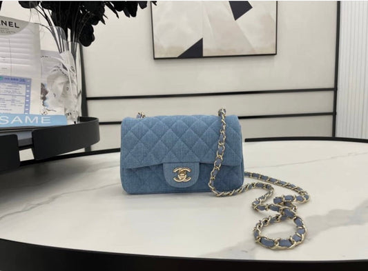 CC Denim Rectangle Mini